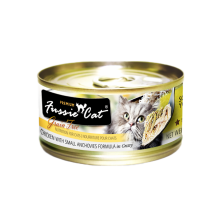 FUSSIE CAT純天然貓罐頭(雞肉+白魚)80G